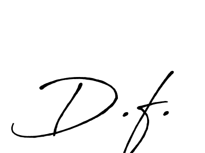 Create a beautiful signature design for name D.f.. With this signature (Antro_Vectra_Bolder) fonts, you can make a handwritten signature for free. D.f. signature style 7 images and pictures png