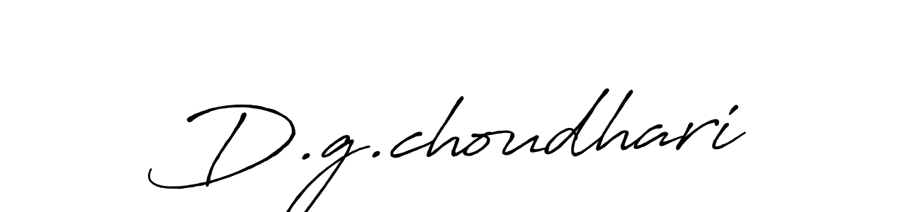 Create a beautiful signature design for name D.g.choudhari. With this signature (Antro_Vectra_Bolder) fonts, you can make a handwritten signature for free. D.g.choudhari signature style 7 images and pictures png