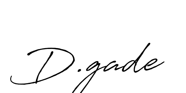 Create a beautiful signature design for name D.gade. With this signature (Antro_Vectra_Bolder) fonts, you can make a handwritten signature for free. D.gade signature style 7 images and pictures png