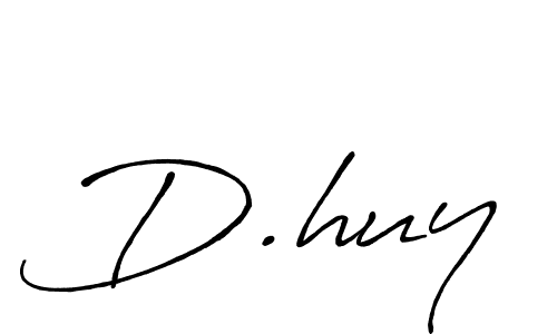 Design your own signature with our free online signature maker. With this signature software, you can create a handwritten (Antro_Vectra_Bolder) signature for name D.huy. D.huy signature style 7 images and pictures png