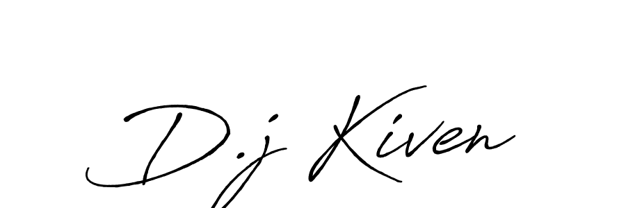 Make a beautiful signature design for name D.j Kiven. With this signature (Antro_Vectra_Bolder) style, you can create a handwritten signature for free. D.j Kiven signature style 7 images and pictures png