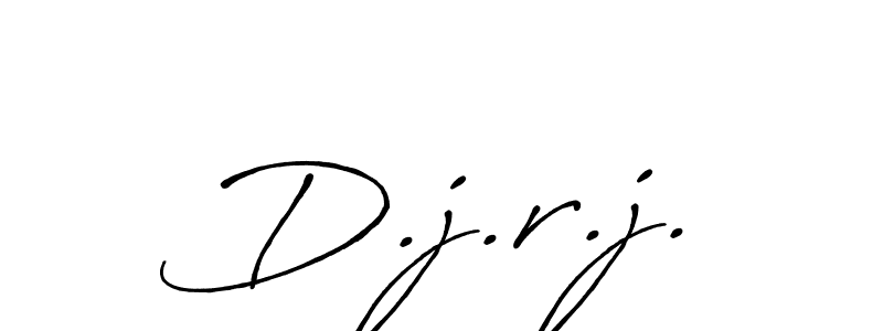 Also You can easily find your signature by using the search form. We will create D.j.r.j. name handwritten signature images for you free of cost using Antro_Vectra_Bolder sign style. D.j.r.j. signature style 7 images and pictures png