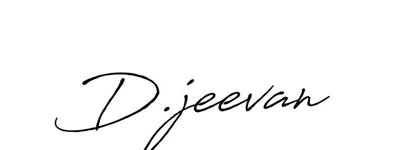 D.jeevan stylish signature style. Best Handwritten Sign (Antro_Vectra_Bolder) for my name. Handwritten Signature Collection Ideas for my name D.jeevan. D.jeevan signature style 7 images and pictures png