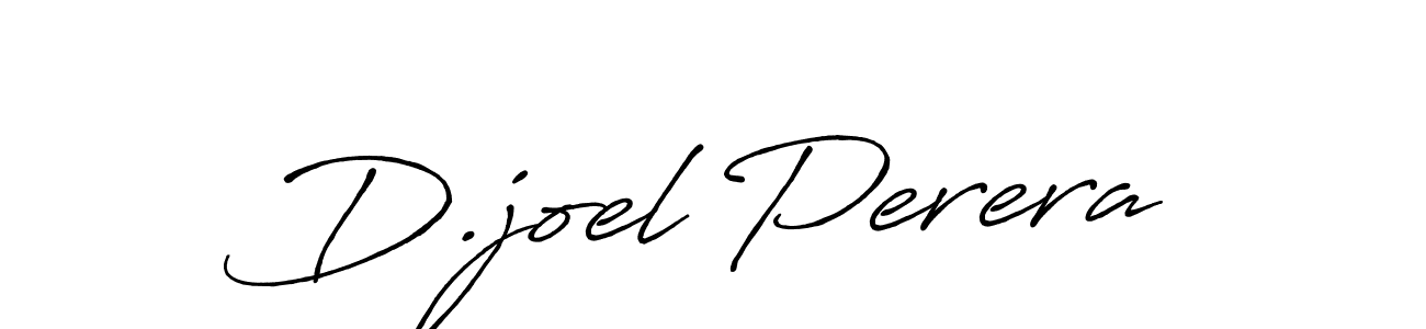 Create a beautiful signature design for name D.joel Perera. With this signature (Antro_Vectra_Bolder) fonts, you can make a handwritten signature for free. D.joel Perera signature style 7 images and pictures png