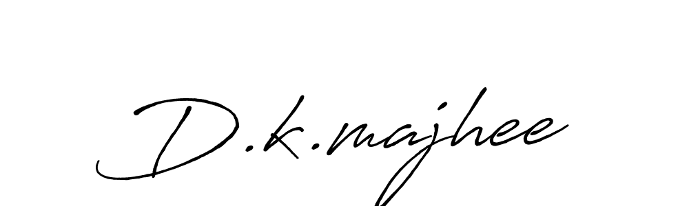 Use a signature maker to create a handwritten signature online. With this signature software, you can design (Antro_Vectra_Bolder) your own signature for name D.k.majhee. D.k.majhee signature style 7 images and pictures png
