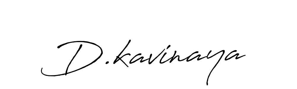 How to make D.kavinaya name signature. Use Antro_Vectra_Bolder style for creating short signs online. This is the latest handwritten sign. D.kavinaya signature style 7 images and pictures png