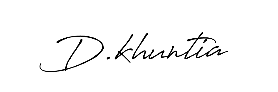 How to make D.khuntia signature? Antro_Vectra_Bolder is a professional autograph style. Create handwritten signature for D.khuntia name. D.khuntia signature style 7 images and pictures png