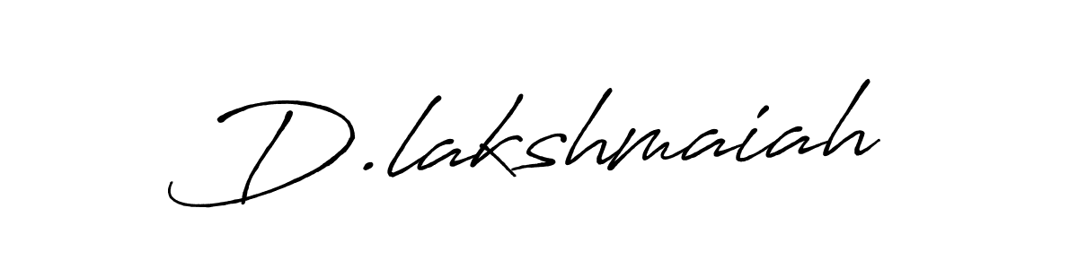How to make D.lakshmaiah name signature. Use Antro_Vectra_Bolder style for creating short signs online. This is the latest handwritten sign. D.lakshmaiah signature style 7 images and pictures png