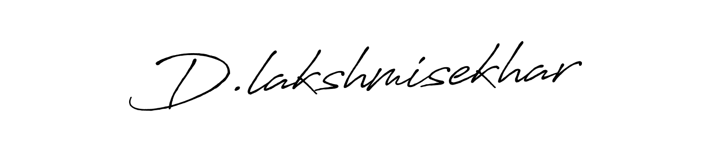 Use a signature maker to create a handwritten signature online. With this signature software, you can design (Antro_Vectra_Bolder) your own signature for name D.lakshmisekhar. D.lakshmisekhar signature style 7 images and pictures png