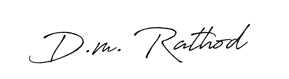 How to make D.m. Rathod signature? Antro_Vectra_Bolder is a professional autograph style. Create handwritten signature for D.m. Rathod name. D.m. Rathod signature style 7 images and pictures png