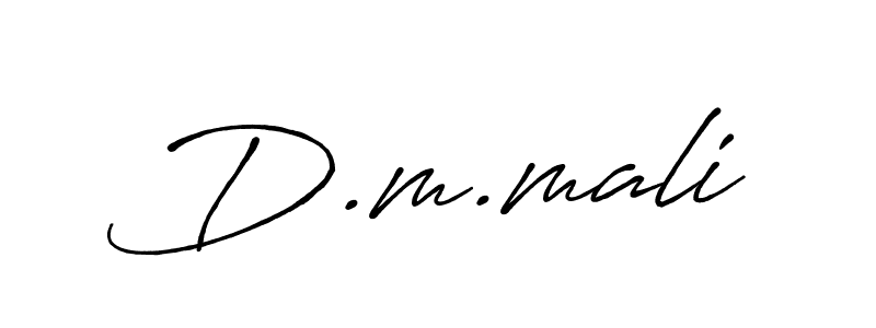 D.m.mali stylish signature style. Best Handwritten Sign (Antro_Vectra_Bolder) for my name. Handwritten Signature Collection Ideas for my name D.m.mali. D.m.mali signature style 7 images and pictures png