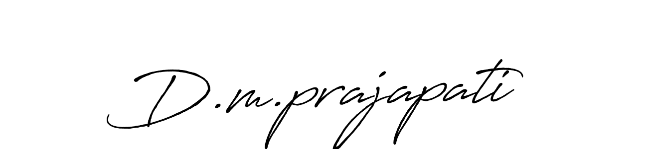 The best way (Antro_Vectra_Bolder) to make a short signature is to pick only two or three words in your name. The name D.m.prajapati include a total of six letters. For converting this name. D.m.prajapati signature style 7 images and pictures png