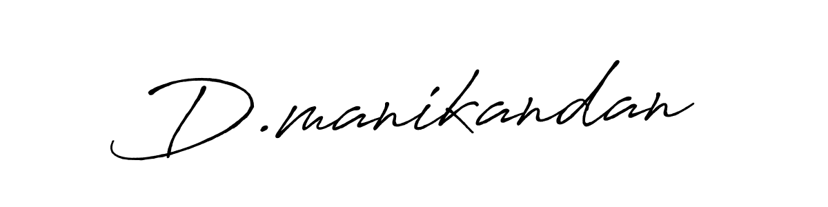 Design your own signature with our free online signature maker. With this signature software, you can create a handwritten (Antro_Vectra_Bolder) signature for name D.manikandan. D.manikandan signature style 7 images and pictures png