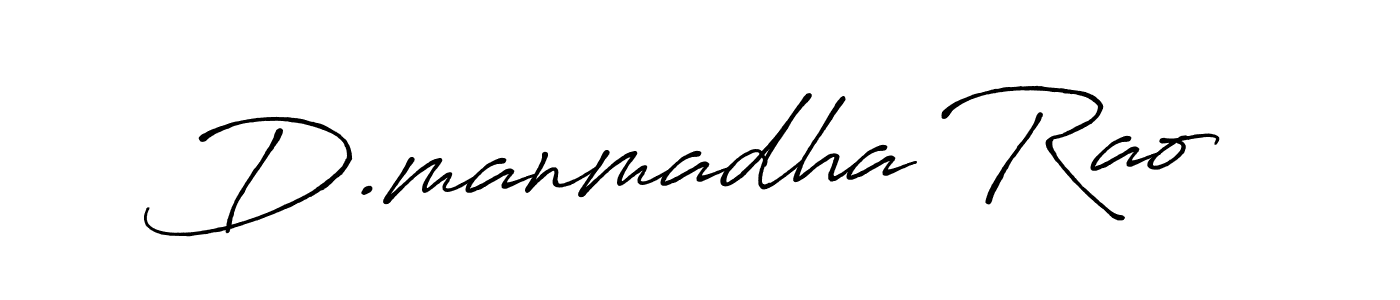 Also we have D.manmadha Rao name is the best signature style. Create professional handwritten signature collection using Antro_Vectra_Bolder autograph style. D.manmadha Rao signature style 7 images and pictures png