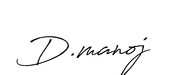 How to make D.manoj signature? Antro_Vectra_Bolder is a professional autograph style. Create handwritten signature for D.manoj name. D.manoj signature style 7 images and pictures png