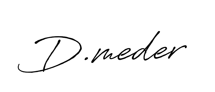 How to make D.meder signature? Antro_Vectra_Bolder is a professional autograph style. Create handwritten signature for D.meder name. D.meder signature style 7 images and pictures png