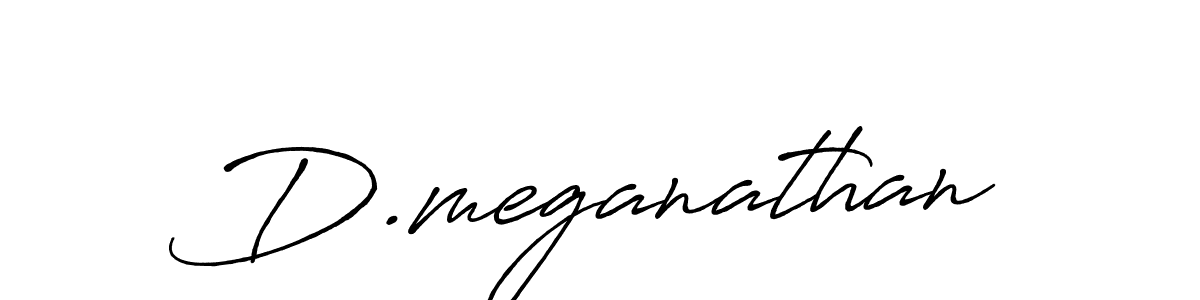 Design your own signature with our free online signature maker. With this signature software, you can create a handwritten (Antro_Vectra_Bolder) signature for name D.meganathan. D.meganathan signature style 7 images and pictures png