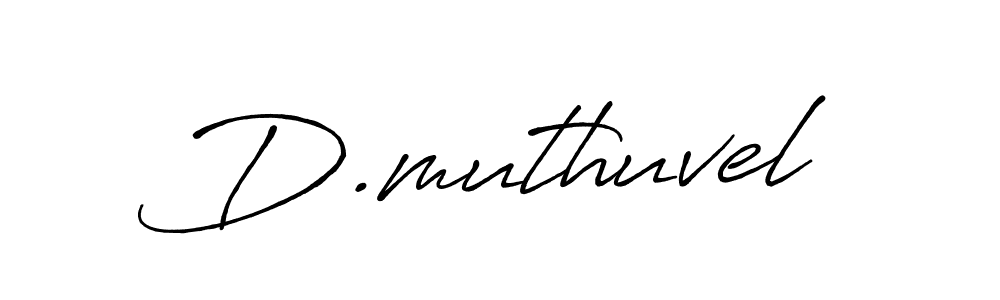 Create a beautiful signature design for name D.muthuvel. With this signature (Antro_Vectra_Bolder) fonts, you can make a handwritten signature for free. D.muthuvel signature style 7 images and pictures png