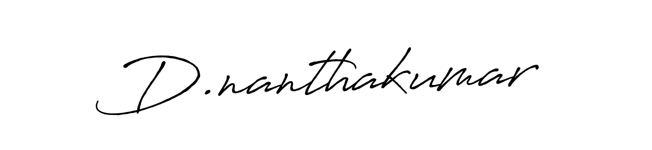 Create a beautiful signature design for name D.nanthakumar. With this signature (Antro_Vectra_Bolder) fonts, you can make a handwritten signature for free. D.nanthakumar signature style 7 images and pictures png