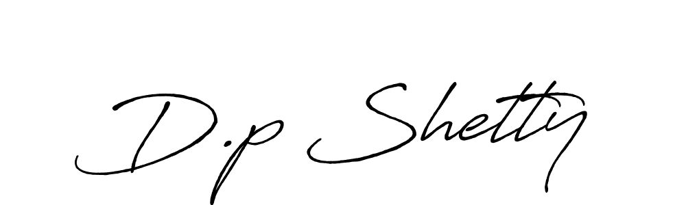 The best way (Antro_Vectra_Bolder) to make a short signature is to pick only two or three words in your name. The name D.p Shetty include a total of six letters. For converting this name. D.p Shetty signature style 7 images and pictures png