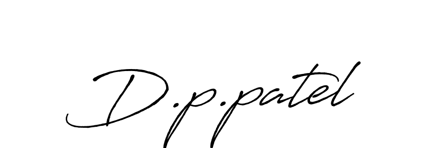 Make a beautiful signature design for name D.p.patel. Use this online signature maker to create a handwritten signature for free. D.p.patel signature style 7 images and pictures png