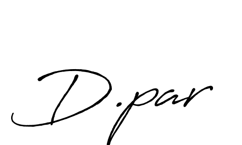 Create a beautiful signature design for name D.par. With this signature (Antro_Vectra_Bolder) fonts, you can make a handwritten signature for free. D.par signature style 7 images and pictures png