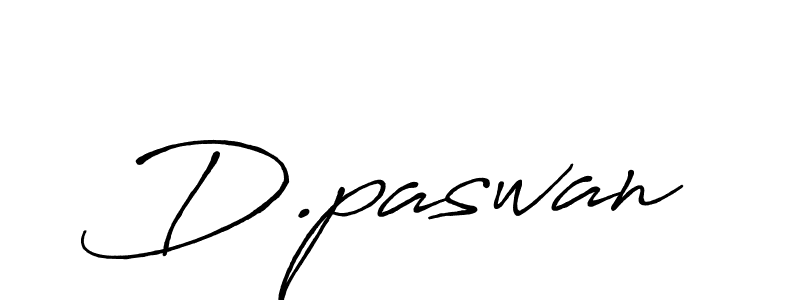 Make a beautiful signature design for name D.paswan. With this signature (Antro_Vectra_Bolder) style, you can create a handwritten signature for free. D.paswan signature style 7 images and pictures png