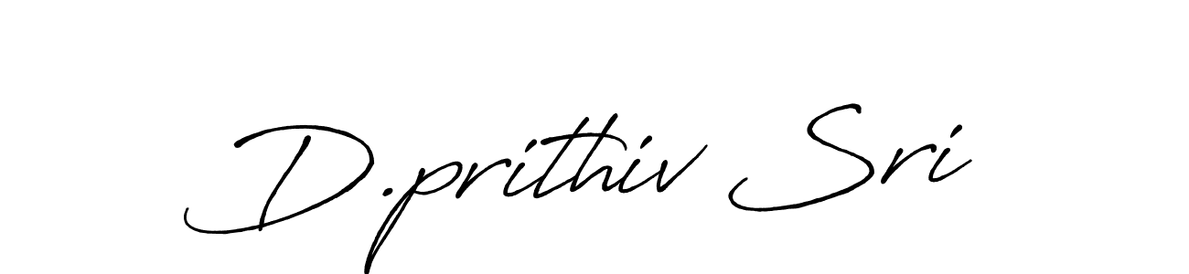 D.prithiv Sri stylish signature style. Best Handwritten Sign (Antro_Vectra_Bolder) for my name. Handwritten Signature Collection Ideas for my name D.prithiv Sri. D.prithiv Sri signature style 7 images and pictures png