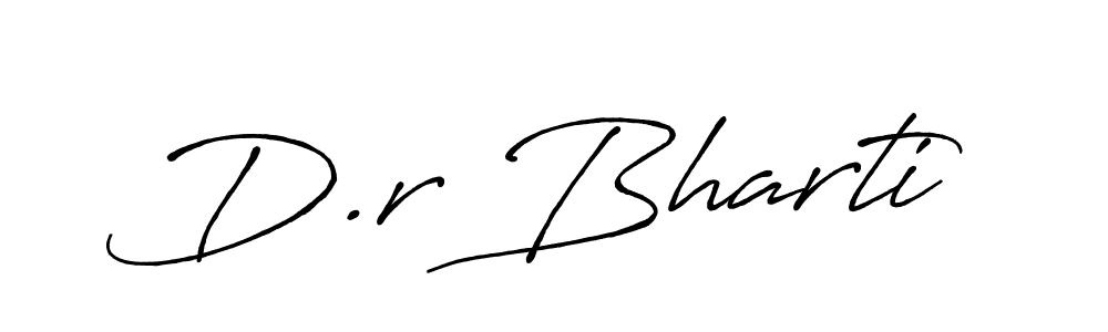 How to make D.r Bharti signature? Antro_Vectra_Bolder is a professional autograph style. Create handwritten signature for D.r Bharti name. D.r Bharti signature style 7 images and pictures png