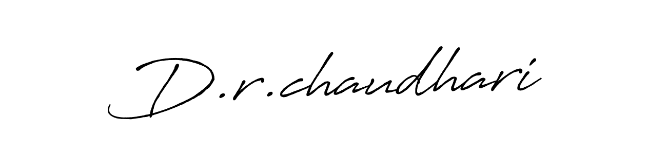 D.r.chaudhari stylish signature style. Best Handwritten Sign (Antro_Vectra_Bolder) for my name. Handwritten Signature Collection Ideas for my name D.r.chaudhari. D.r.chaudhari signature style 7 images and pictures png