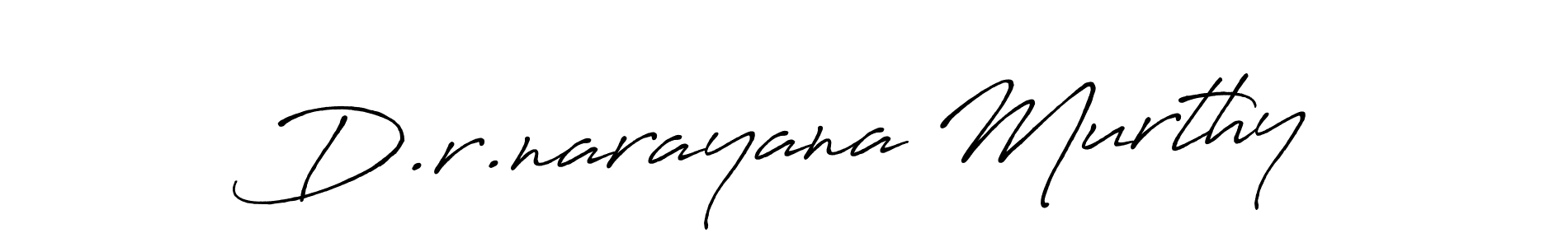 Design your own signature with our free online signature maker. With this signature software, you can create a handwritten (Antro_Vectra_Bolder) signature for name D.r.narayana Murthy. D.r.narayana Murthy signature style 7 images and pictures png