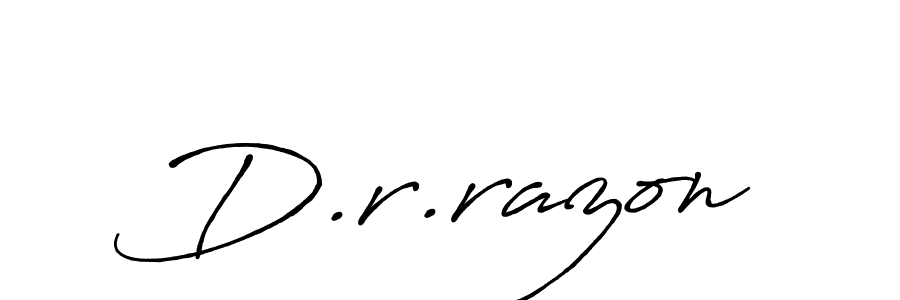 Also we have D.r.razon name is the best signature style. Create professional handwritten signature collection using Antro_Vectra_Bolder autograph style. D.r.razon signature style 7 images and pictures png