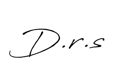 How to make D.r.s name signature. Use Antro_Vectra_Bolder style for creating short signs online. This is the latest handwritten sign. D.r.s signature style 7 images and pictures png