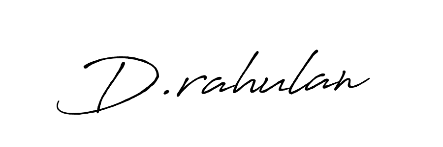 Use a signature maker to create a handwritten signature online. With this signature software, you can design (Antro_Vectra_Bolder) your own signature for name D.rahulan. D.rahulan signature style 7 images and pictures png