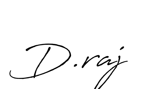 How to make D.raj name signature. Use Antro_Vectra_Bolder style for creating short signs online. This is the latest handwritten sign. D.raj signature style 7 images and pictures png