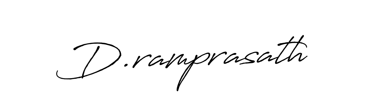 Use a signature maker to create a handwritten signature online. With this signature software, you can design (Antro_Vectra_Bolder) your own signature for name D.ramprasath. D.ramprasath signature style 7 images and pictures png