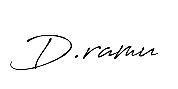 Design your own signature with our free online signature maker. With this signature software, you can create a handwritten (Antro_Vectra_Bolder) signature for name D.ramu. D.ramu signature style 7 images and pictures png