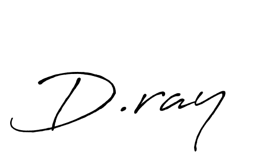 How to make D.ray signature? Antro_Vectra_Bolder is a professional autograph style. Create handwritten signature for D.ray name. D.ray signature style 7 images and pictures png