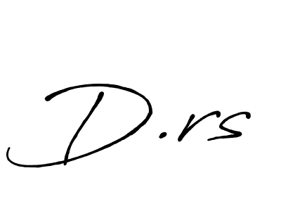 The best way (Antro_Vectra_Bolder) to make a short signature is to pick only two or three words in your name. The name D.rs include a total of six letters. For converting this name. D.rs signature style 7 images and pictures png