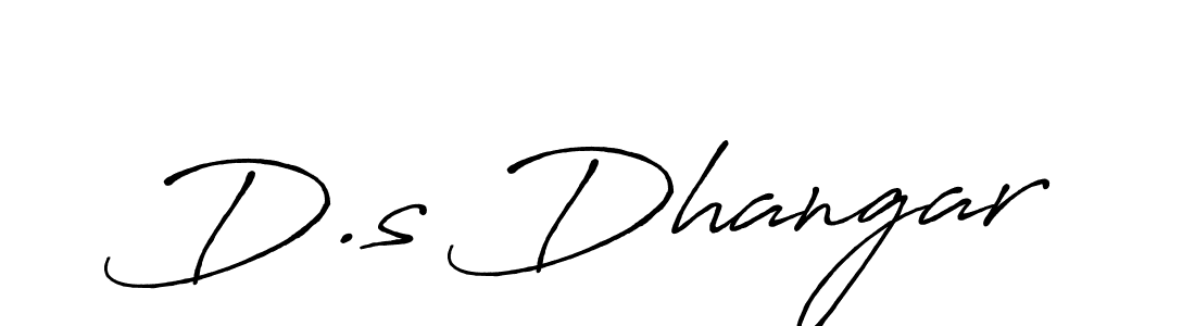 Use a signature maker to create a handwritten signature online. With this signature software, you can design (Antro_Vectra_Bolder) your own signature for name D.s Dhangar. D.s Dhangar signature style 7 images and pictures png