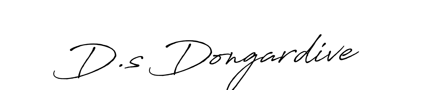 Use a signature maker to create a handwritten signature online. With this signature software, you can design (Antro_Vectra_Bolder) your own signature for name D.s Dongardive. D.s Dongardive signature style 7 images and pictures png