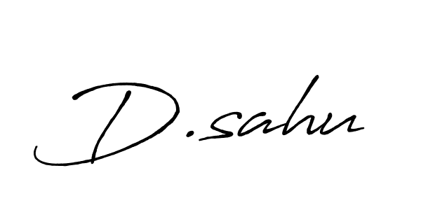 Also we have D.sahu name is the best signature style. Create professional handwritten signature collection using Antro_Vectra_Bolder autograph style. D.sahu signature style 7 images and pictures png