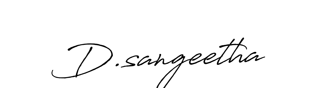 Also we have D.sangeetha name is the best signature style. Create professional handwritten signature collection using Antro_Vectra_Bolder autograph style. D.sangeetha signature style 7 images and pictures png