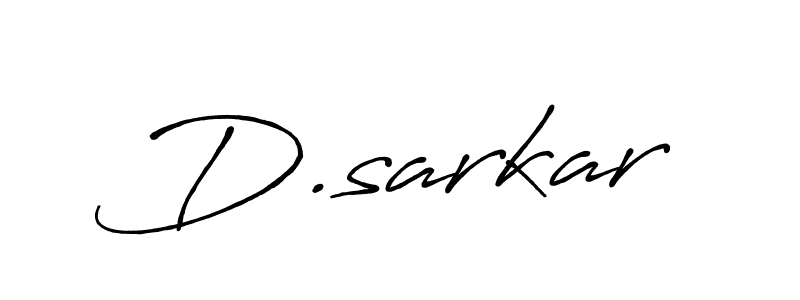 Create a beautiful signature design for name D.sarkar. With this signature (Antro_Vectra_Bolder) fonts, you can make a handwritten signature for free. D.sarkar signature style 7 images and pictures png