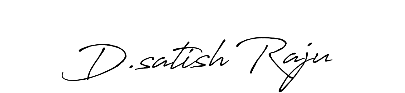 Design your own signature with our free online signature maker. With this signature software, you can create a handwritten (Antro_Vectra_Bolder) signature for name D.satish Raju. D.satish Raju signature style 7 images and pictures png