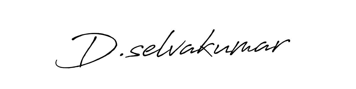 Use a signature maker to create a handwritten signature online. With this signature software, you can design (Antro_Vectra_Bolder) your own signature for name D.selvakumar. D.selvakumar signature style 7 images and pictures png