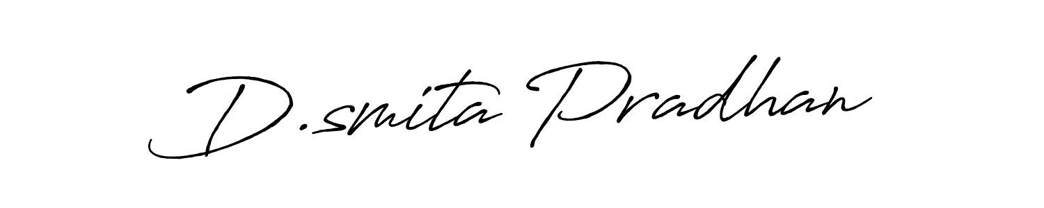 You should practise on your own different ways (Antro_Vectra_Bolder) to write your name (D.smita Pradhan) in signature. don't let someone else do it for you. D.smita Pradhan signature style 7 images and pictures png