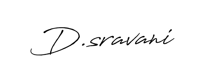 Design your own signature with our free online signature maker. With this signature software, you can create a handwritten (Antro_Vectra_Bolder) signature for name D.sravani. D.sravani signature style 7 images and pictures png