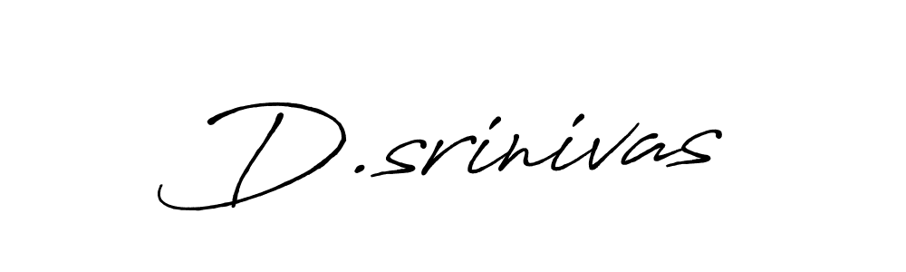 Make a beautiful signature design for name D.srinivas. With this signature (Antro_Vectra_Bolder) style, you can create a handwritten signature for free. D.srinivas signature style 7 images and pictures png