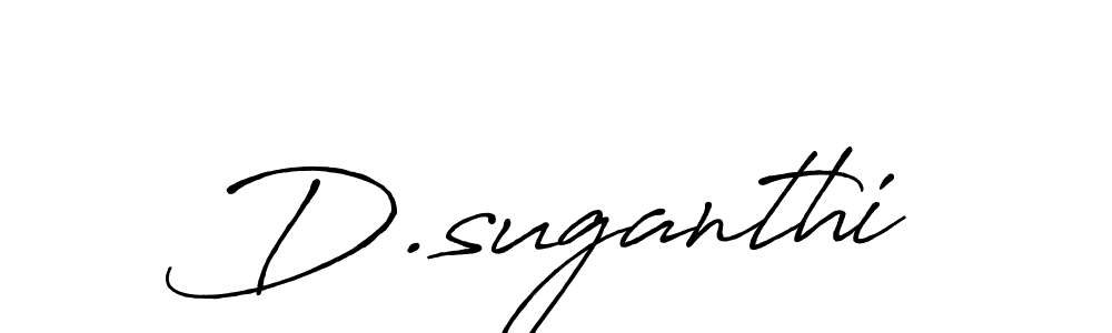 Also we have D.suganthi name is the best signature style. Create professional handwritten signature collection using Antro_Vectra_Bolder autograph style. D.suganthi signature style 7 images and pictures png